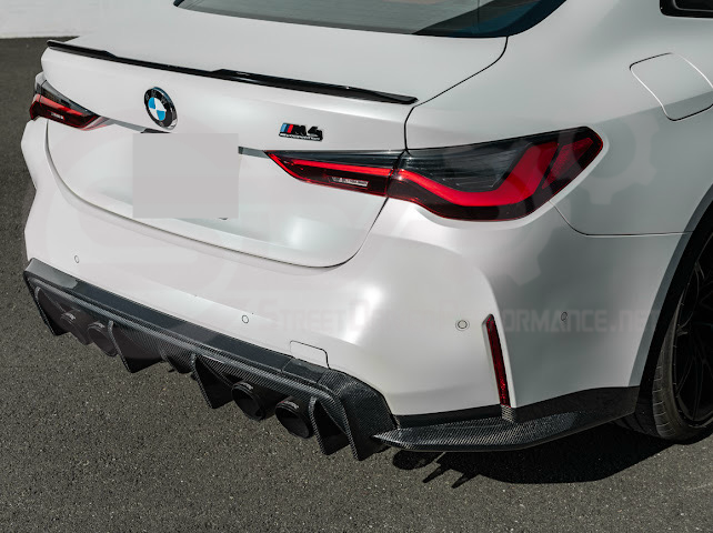 2021-PRESENT BMW G82/G83 M4 | 3D STYLE CARBON FIBER REPLACEMENT 3PCS REAR DIFFUSER APRON
