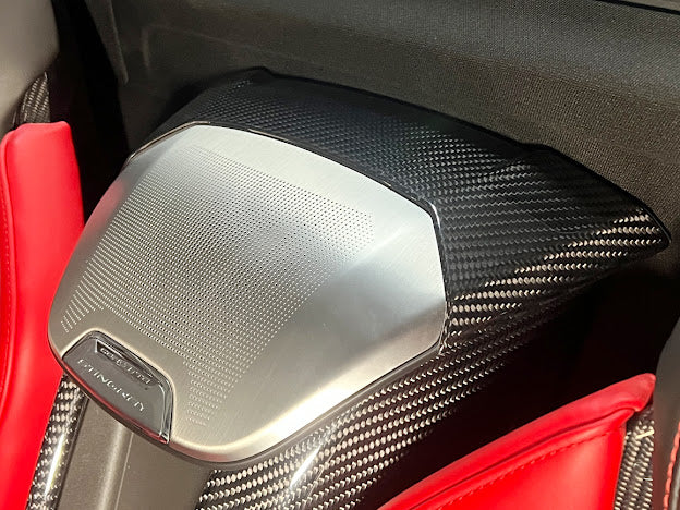 2020+ CORVETTE C8 CONVERTIBLE | CARBON FIBER INTERIOR WATERFALL SPEAKER GRILLE