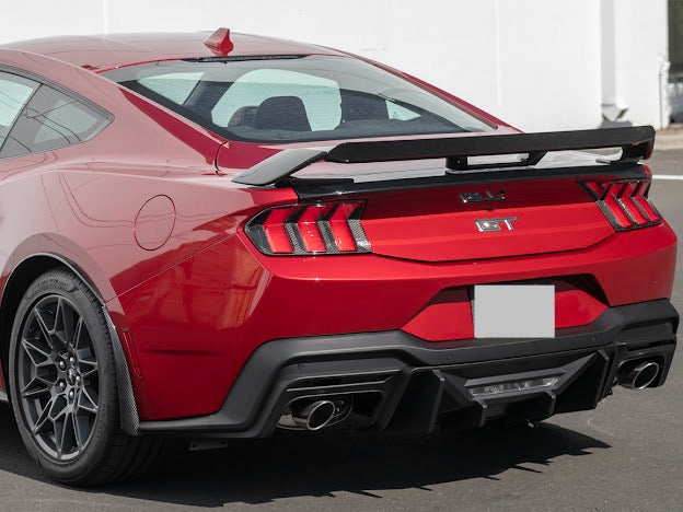 2024-Up Ford Mustang S650 | GT Style Rear Trunk Wing Wickerbill Spoiler
