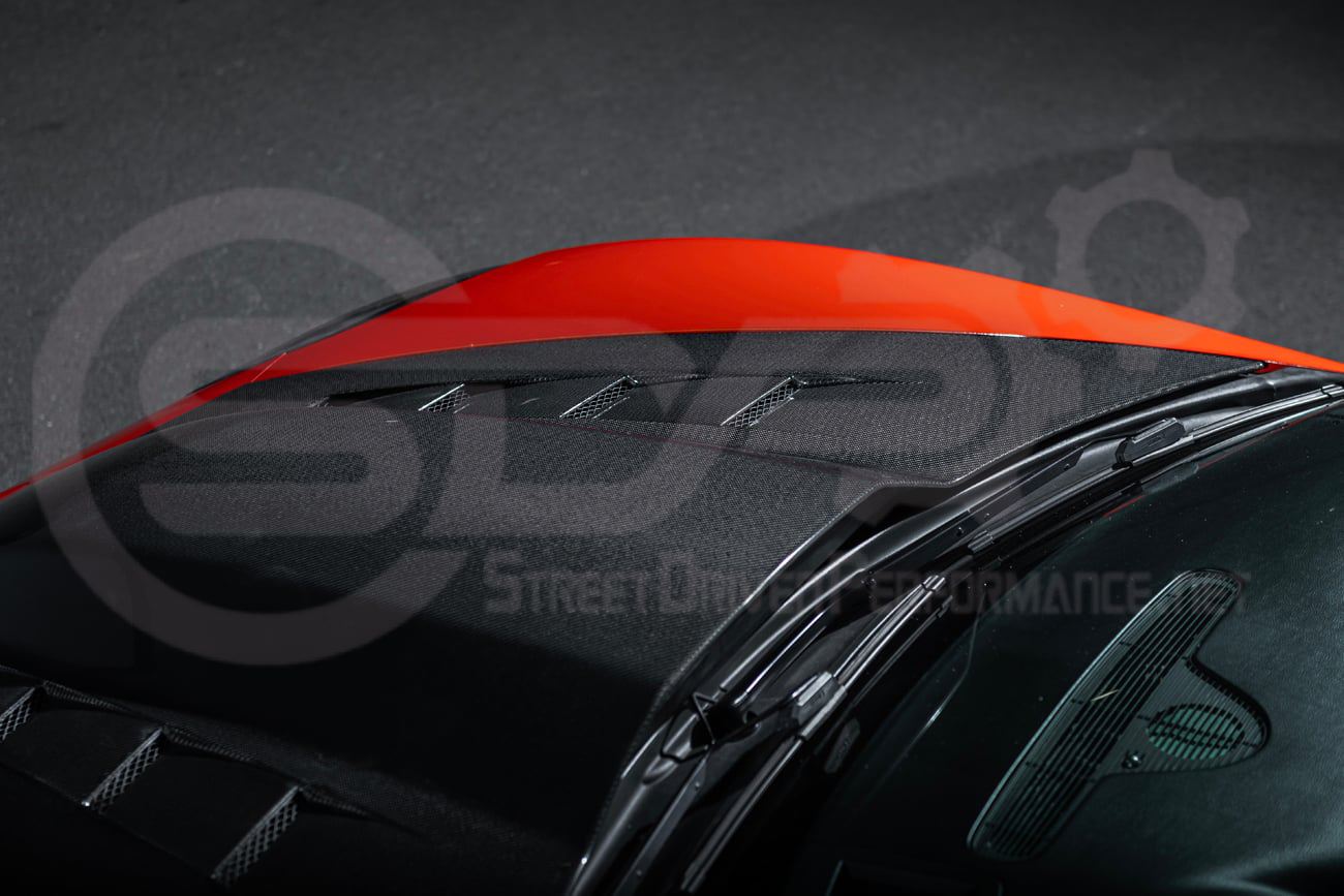 2005-2013 CHEVROLET CORVETTE C6 | SDP PERFORMANCE STYLE CARBON FIBER VENTED COWL HOOD