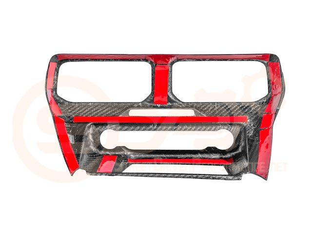 2024-UP FORD MUSTANG S650 | CARBON FIBER SINGLE SCREEN AC CONTROL CENTER SURROUNDING INTERIOR TRIM COVER