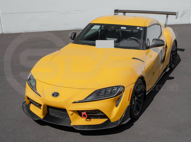 2020-Up Toyota GR Supra A90 A91 | A91 Package CARBON FIBER 3 Piece Front Bumper Lip Splitter Ground Effects