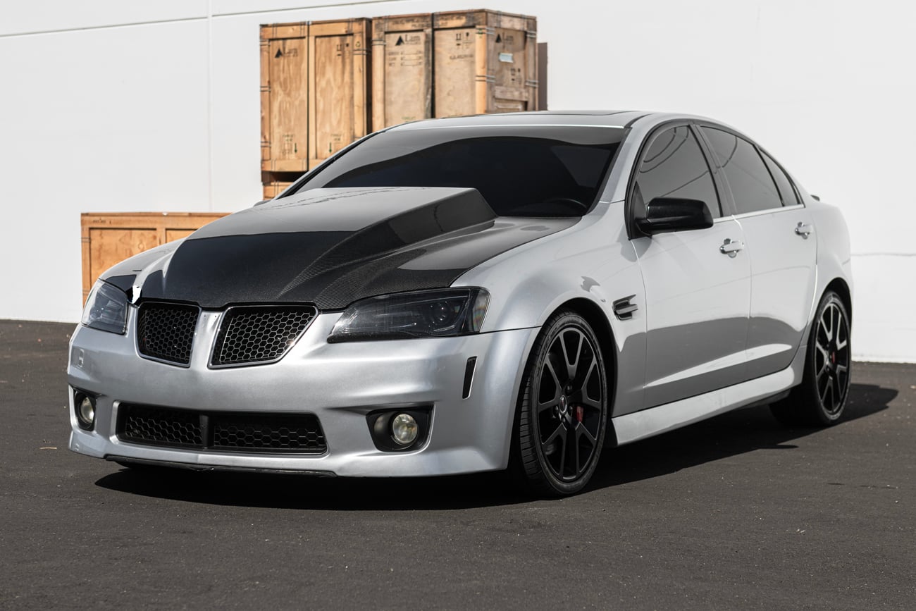 2008-2009 PONTIAC G8 CARBON FIBER FRONT COWL HOOD