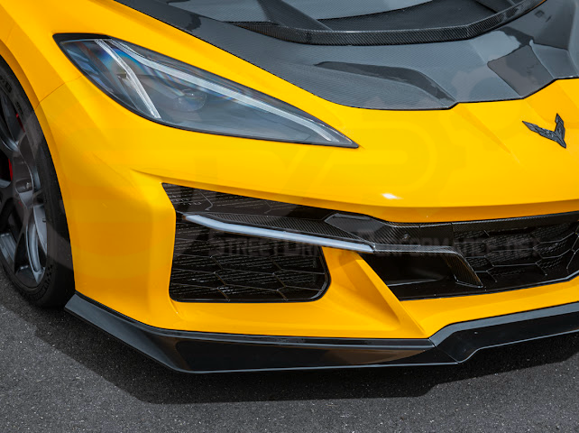2023-Up Corvette C8 Z06 | Z07 Extended Package CARBON FIBER Front Lip Splitter Ground Effects