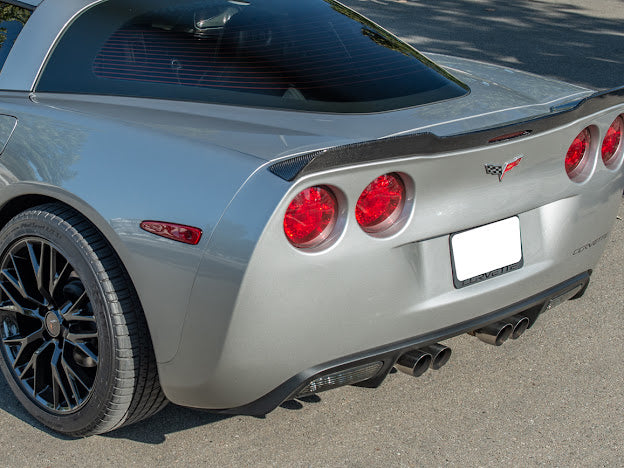 2005-2013 C6 Corvette - Extended ZR1 Style Rear Trunk Lid Spoiler Wing - for all models