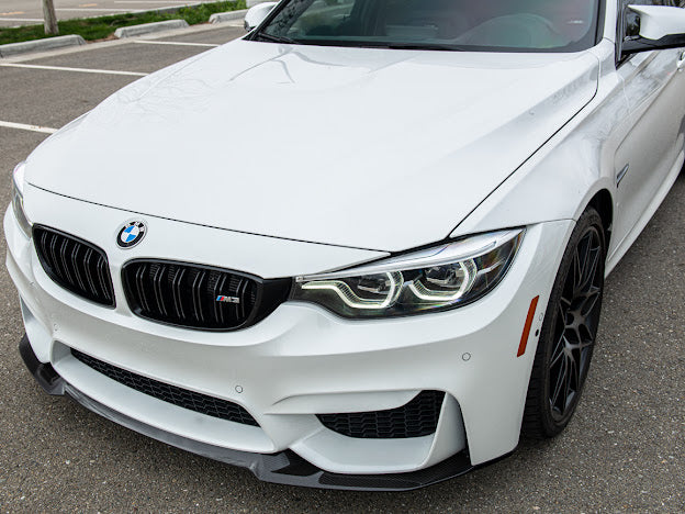 2015-2020 BMW F80 M3 & F82 / F83 M4 | Club Sport Style CARBON FIBER Front Lower Lip Splitter Ground Effects