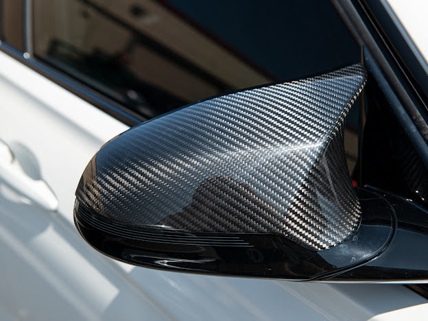 2015-2020 BMW F80 M3 & F82 / F83 M4 | CLUB SPORT STYLE CARBON FIBER MIRROR CAP COVERS (PAIR)