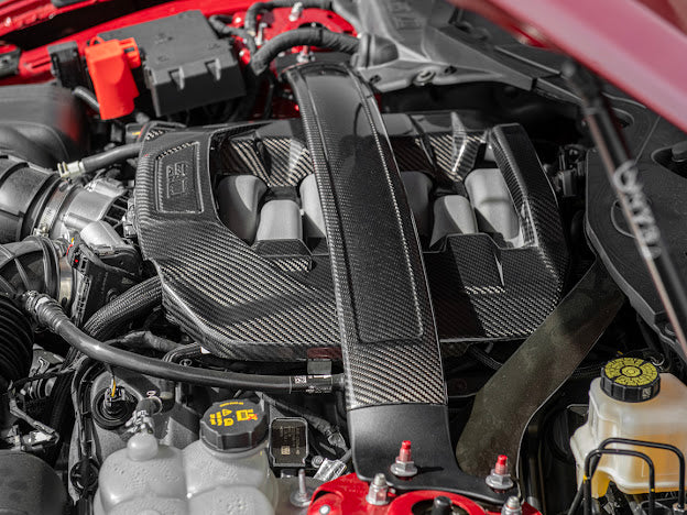 2024-Up Ford Mustang S650 | Dry CARBON FIBER Engine Strut Brace Balance Tower Bar