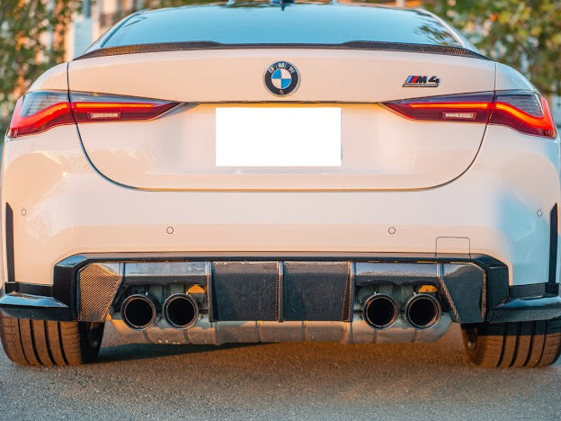 2021-UP BMW G80 M3 | G82/G83 M4 | M-PERFORMANCE STYLE CARBON FIBER REAR BUMPER DIFFUSER
