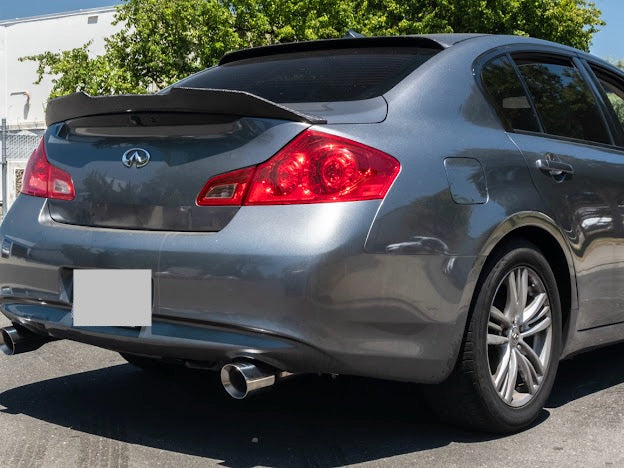 2007-2008 INFINITI G35 SEDAN & 2008-2014 INFINITI G37 SEDAN | MUFFLER DELETE AXLE BACK DUAL TIPS EXHAUST (CHROME TIPS OR BURNT BLUE TIPS)