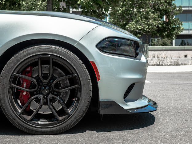 2015-UP DODGE CHARGER SRT PERFORMANCE FRONT SPLITTER (4pc)