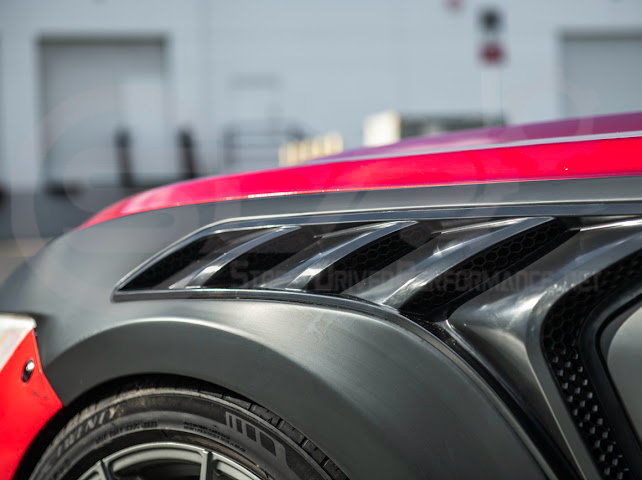 2015-2017 FORD MUSTANG S550 | GTD STYLE PRIMED BLACK FRONT SIDE VENTED FENDERS