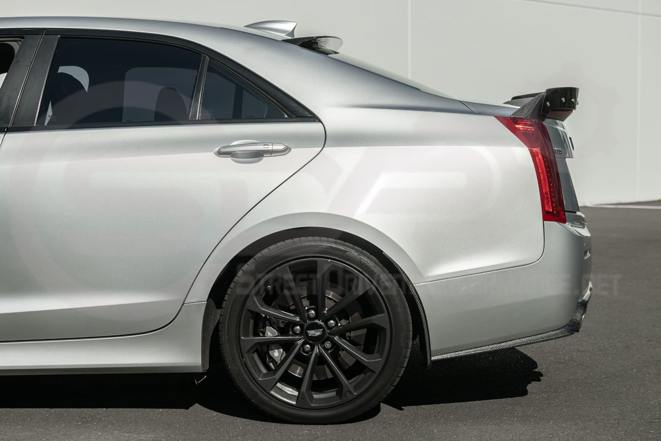 2016-2019 CADILLAC ATS-V SEDAN | SDP PERFORMANCE PACKAGE CARBON FIBER FRONT AND/OR REAR MUD FLAPS SPLASH GUARDS PAIR