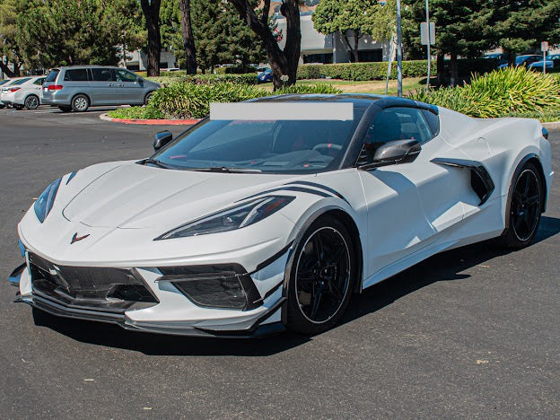 2020+ CORVETTE C8 STINGRAY & Z51 | Z06 Z07 PERFORMANCE FRONT LIP SPLITTER & CANARDS GROUND EFFECTS