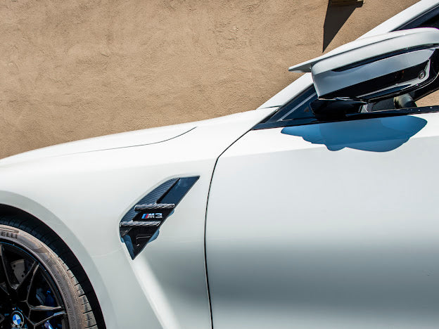 2021-Up BMW G80 M3 & G82 / G83 M4 | Factory Style CARBON FIBER Side Fender Vent Trim Cover (Pair)