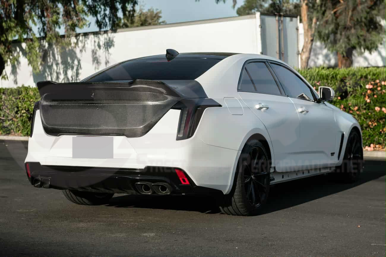 2020-UP CADILLAC CT4, CT4 V, AND CT4-V BLACKWING | BLACKWING STYLE REAR TRUNK LID WITH INTEGRATED SPOILER