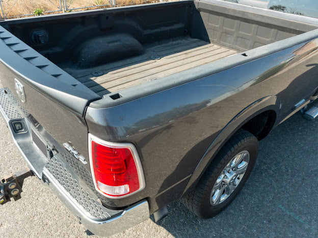 2009-2018 Ram 1500 2500 3500 ABS Plastic Matte BLACK Rear Tailgate Wing Spoiler