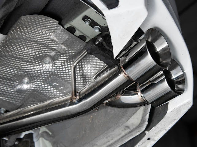 2018-2024 Toyota Camry SE | T-304 Muffler Delete Single Exit Axle Back Exhaust (Chrome or Burnt Blue Tips)