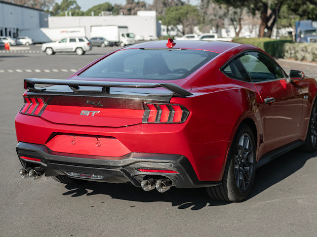 2024-Up Ford Mustang S650 | GT Style CARBON FIBER Rear Bumper Diffuser