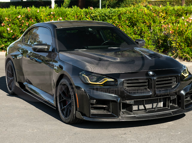 2023-Up BMW G87 M2 | V Style CARBON FIBER Front Vented Heat Extraction Hood