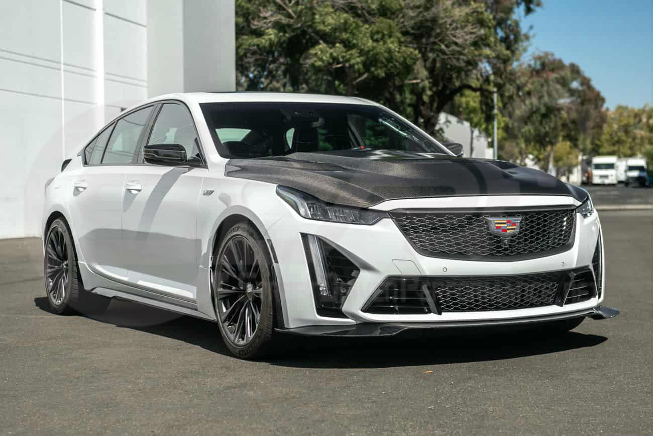 2022-2024 Cadillac CT5-V Blackwing | Factory Style Carbon Fiber Front Bumper Grille Insert Trim Surrounding Replacement (Upper and/or Lower)