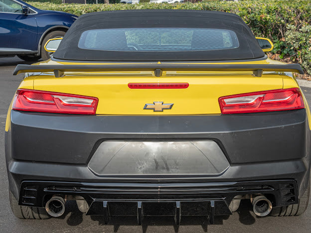 2016-Up 6th Gen Camaro - "ZL1 Performance Package" Rear Trunk Wing Wickerbill Spoiler - for all models