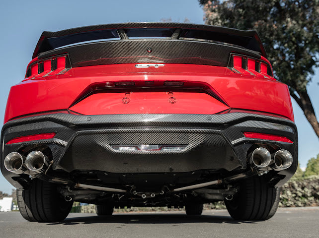 2024-Up Ford Mustang S650 | GT Style CARBON FIBER Rear Bumper Diffuser