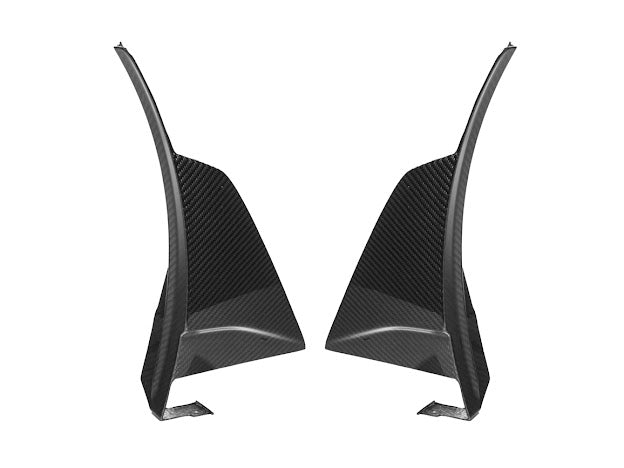 2019 CHEVROLET CORVETTE C7 ZR1 CARBON FIBER FRONT SPLITTER SIDE WINGLET EXTENSIONS (PAIR)