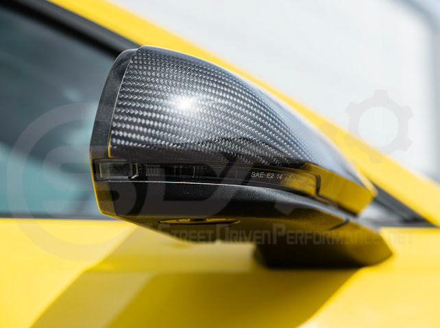 2015-2023 FORD MUSTANG W/ SIGNAL LIGHT | CARBON FIBER SIDE MIRROR CAP COVER PAIR