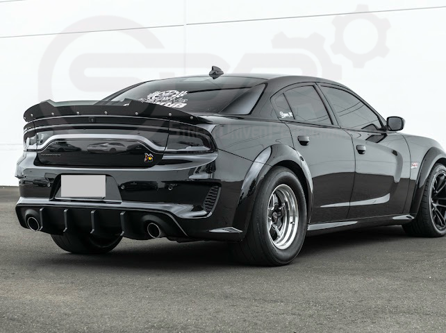 2020-UP DODGE CHARGER WIDEBODY | SRT PERFORMANCE TRACK STYLE REAR BUMPER DIFFUSER