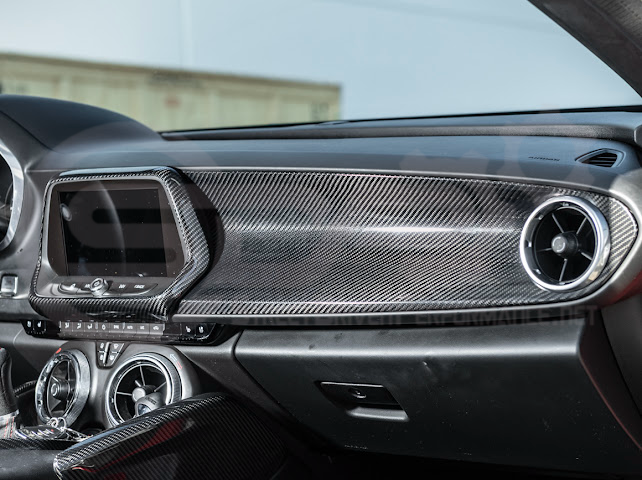 2016-2024 Chevrolet Camaro 6th Gen | Factory Style Carbon Fiber Dashboard Passenger Side Instrument Panel Cover Replacement