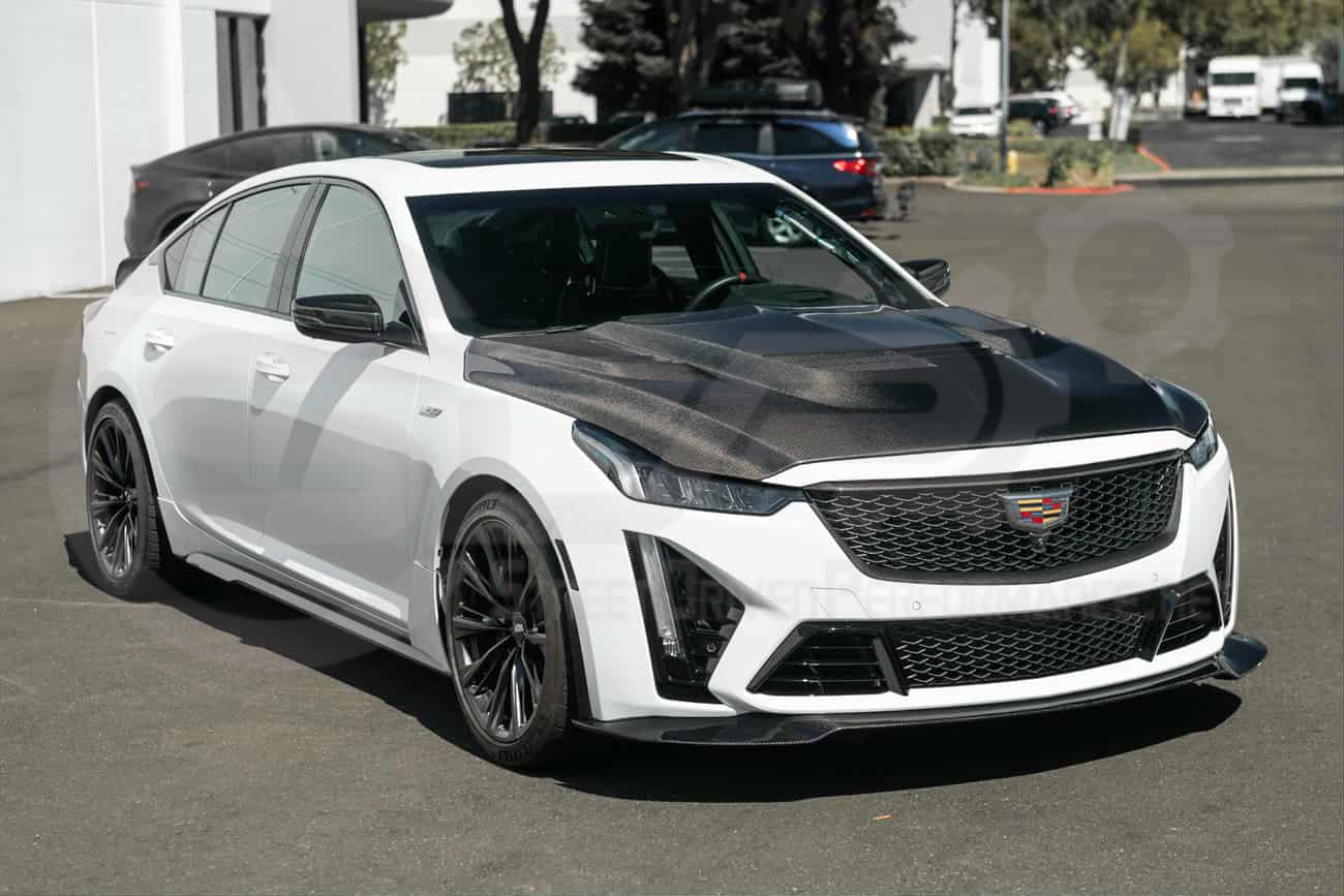 2022-2024 Cadillac CT5-V Blackwing | Factory Style Carbon Fiber Front Bumper Grille Insert Trim Surrounding Replacement (Upper and/or Lower)
