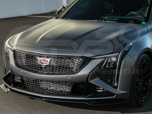 2025-Up Cadillac CT5-V Blackwing | CARBON FIBER Front Upper & Lower Grille Trim Insert Surrounding Replacement
