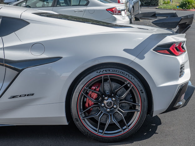 2020+ CORVETTE C8 Z06 | CARBON FIBER HIGH WING SPOILER *ADD-ON* WICKERBILL PAIR