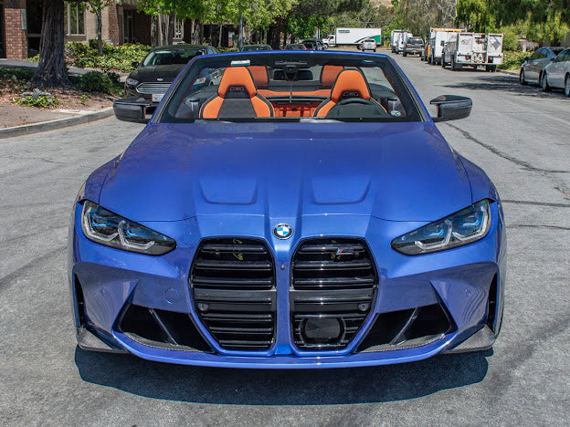 2021-UP BMW G82 / G83 M4 | M-PERFORMANCE STYLE CARBON FIBER FRONT SIDE LIP SPLITTER GROUND EFFECTS