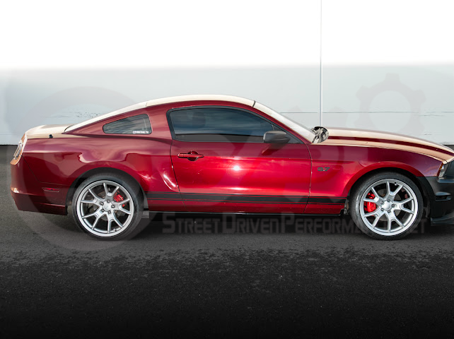 2010-2014 FORD S197 MUSTANG | GT500 STYLE SIDE SKIRTS EXTENSION PAIR ROCKER PANELS GROUND EFFECTS