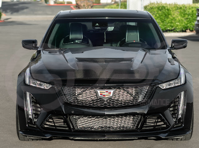 2022-PRESENT CADILLAC CT5-V BLACKWING SEDAN | FACTORY STYLE CARBON FIBER FRONT LIP SPLITTER GROUND EFFECTS