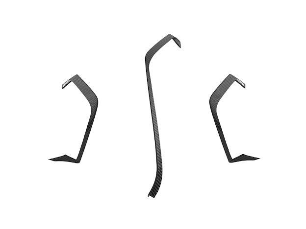 2020+ CHEVROLET CORVETTE C8 CARBON FIBER UPPER DASH PAD TRIM COVER KIT