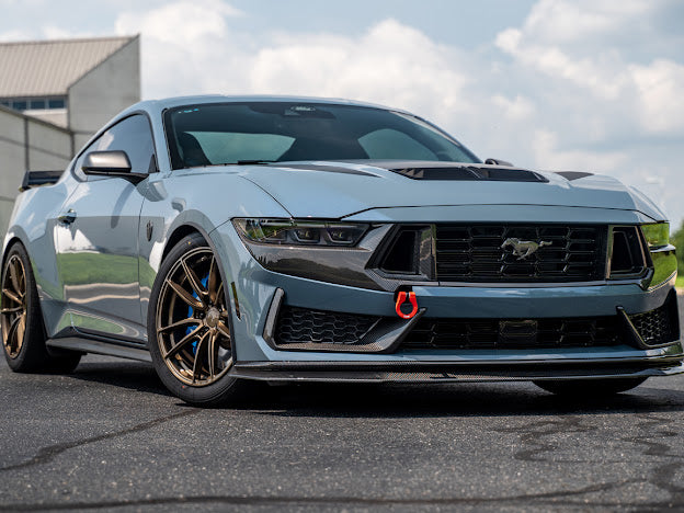 2024-Up Ford Mustang S650 Dark Horse | CARBON FIBER Front Lower Grille Insert Pair