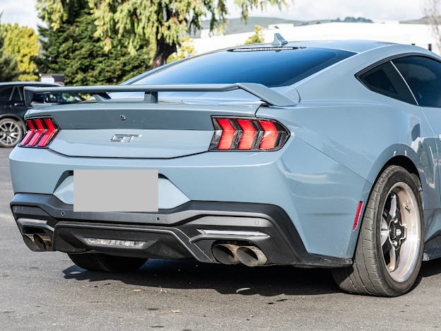 2024-UP FORD MUSTANG S650 | CARBON FIBER REAR TAIL LIGHT TRIM BEZEL COVERS PAIR