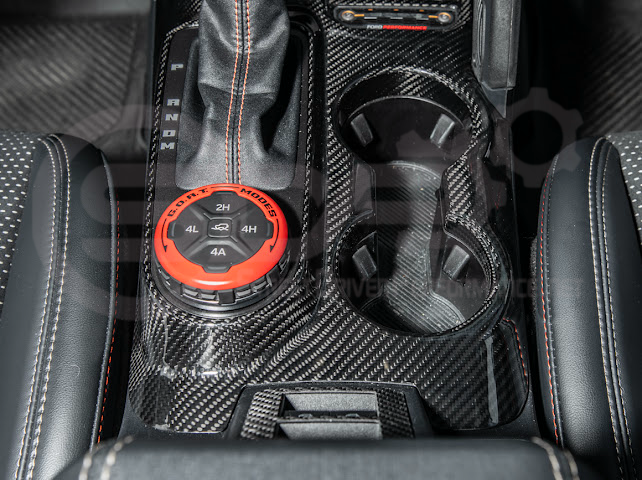 2021-UP FORD BRONCO CARBON FIBER GEAR SHIFT PANEL TRIM COVER