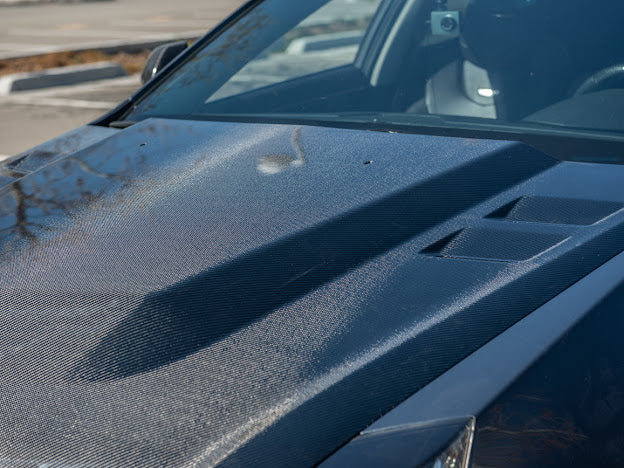 2009-2015 Cadillac CTS-V V2 SDP Style Double Sided Carbon Fiber Cowl Hood