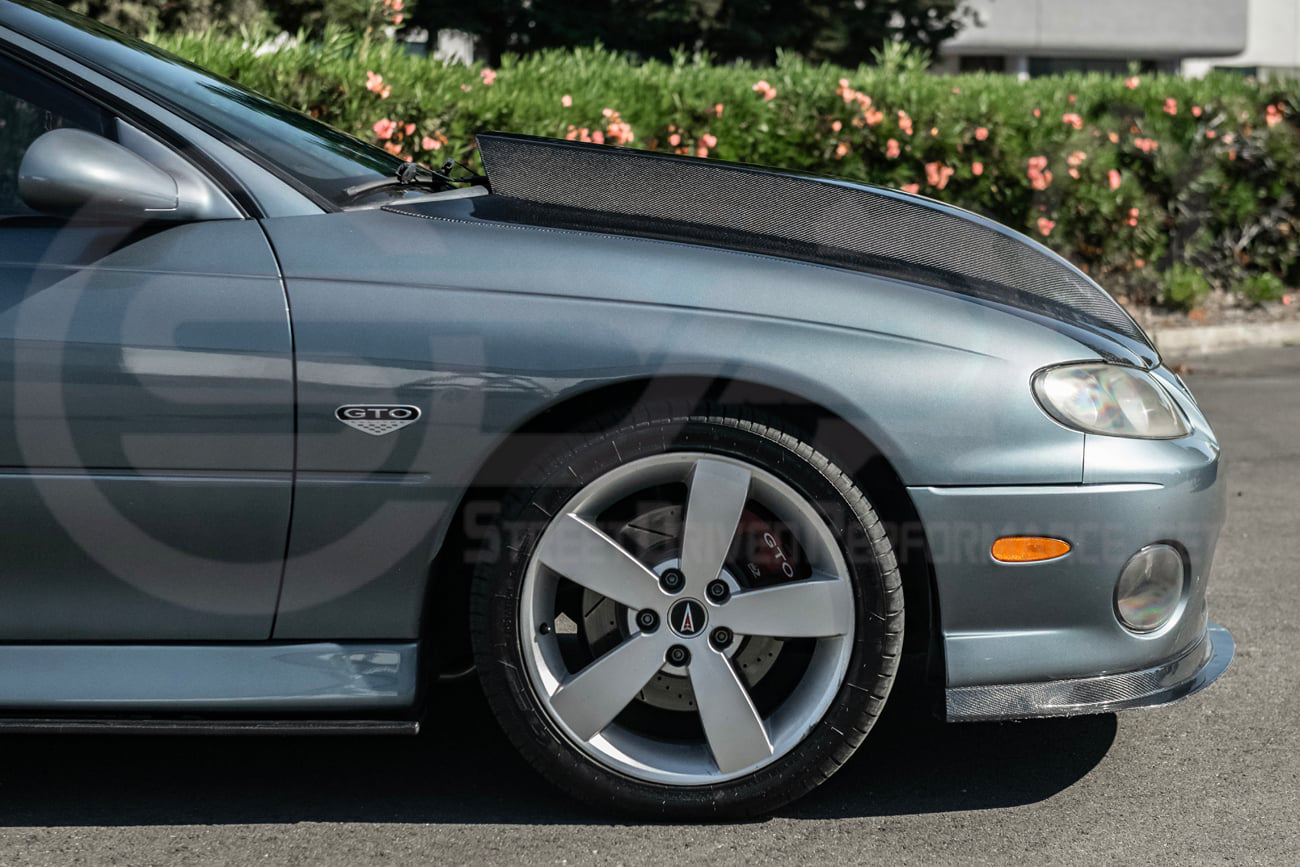 2004-2006 PONTIAC GTO | SDP PERFORMANCE STYLE CARBON FIBER FRONT COWL HOOD