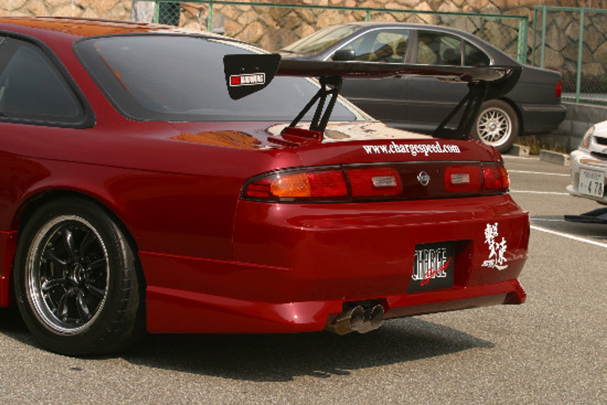 Charge Speed 1995-1998 Nissan 240SX S-14 Conversion to S-15 Wide Body Complete Kit With Vented FRP Hood
