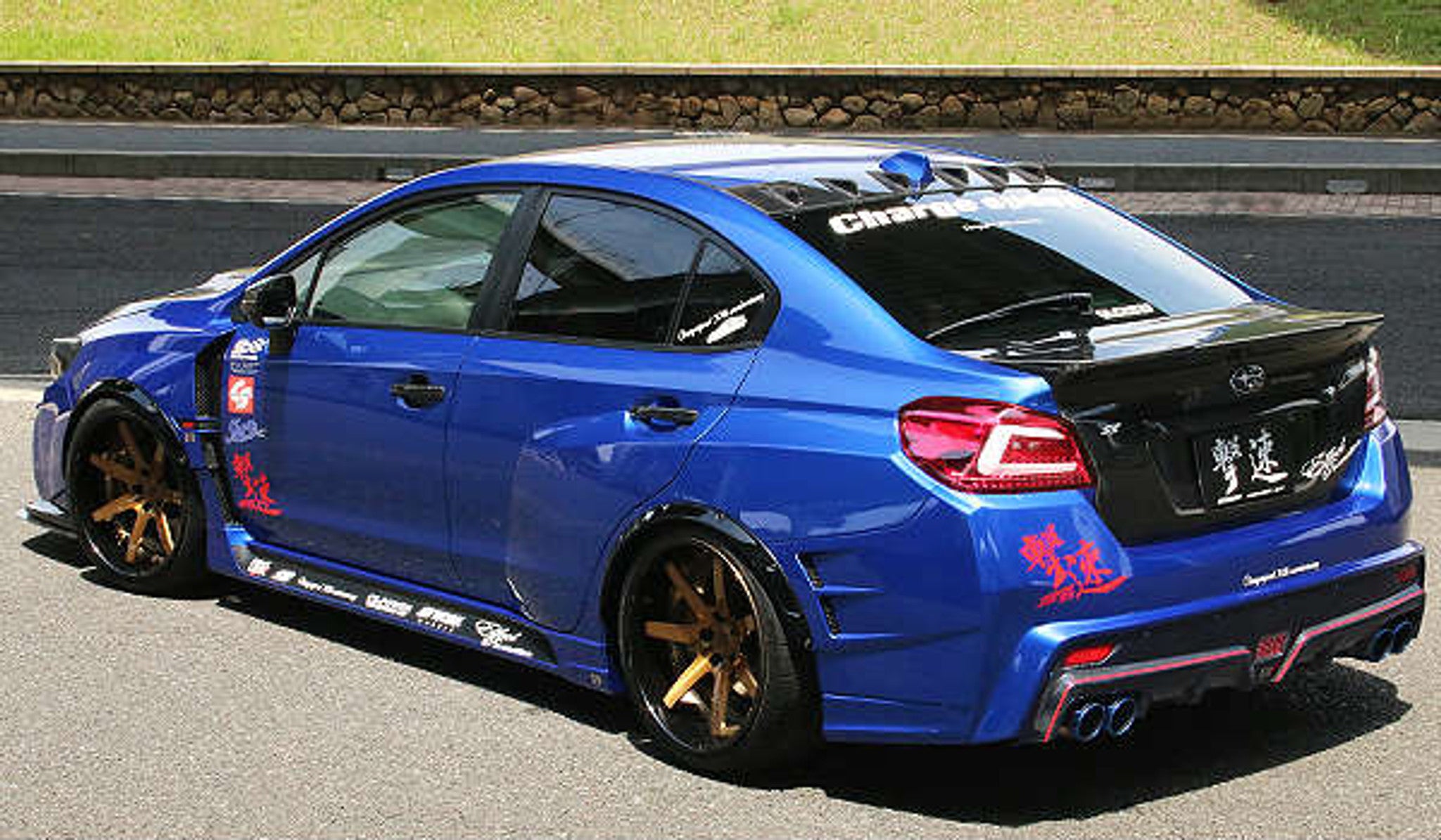 Charge Speed 2015-2021 Subaru WRX/ STi Type 2A Wide Body Complete Kit with Type A CARBON FRONT LIP & Carbon Rear Diffuser