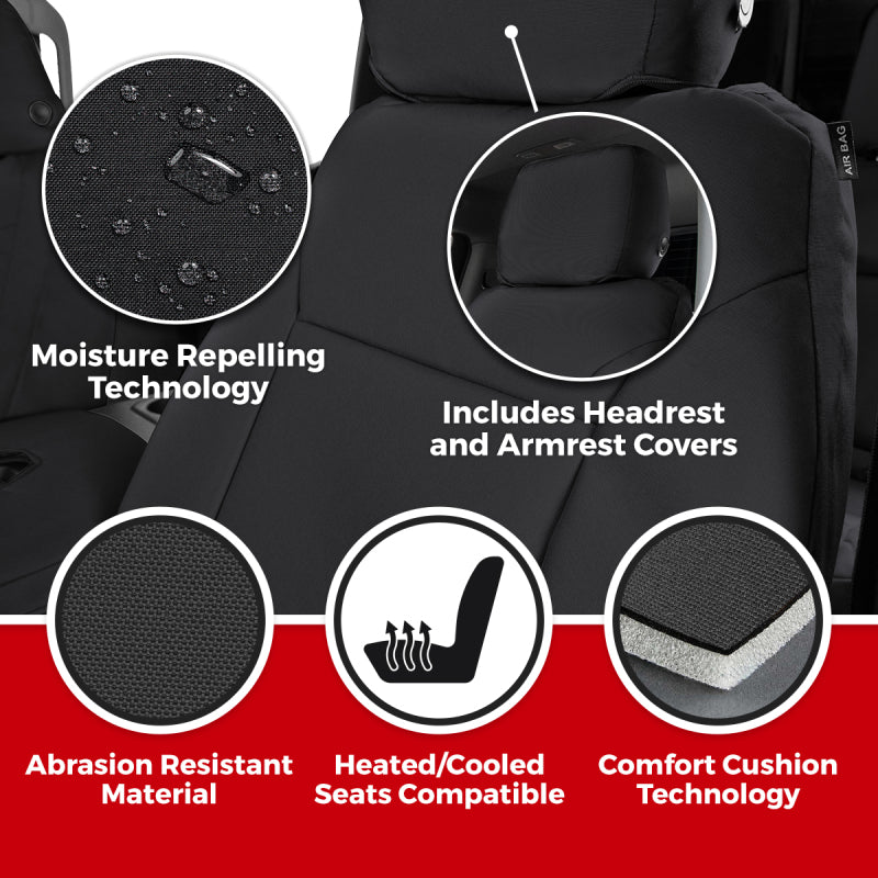 Covercraft 20-24 Toyota Highlander Endura PrecisionFitThird Row Seat Covers - Charcoal/Silver