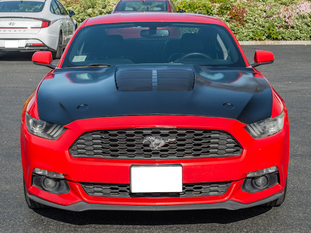 2015-23 FORD MUSTANG S550 | GT500 STYLE FRONT AIR VENTED HOOD