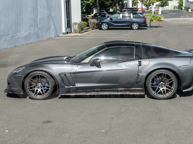 2005-2013 Chevrolet Corvette C6 |Z06 ZR1 STYLE CARBON FIBER Front & Rear Splash Guard Mud Flaps