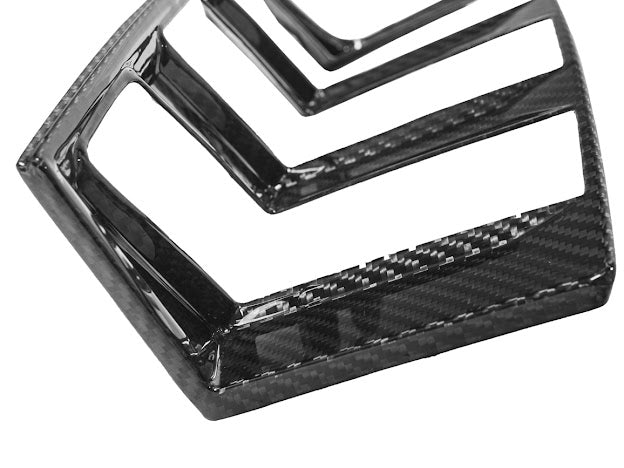 2024-UP FORD MUSTANG S650 | CARBON FIBER REAR TAIL LIGHT TRIM BEZEL COVERS PAIR