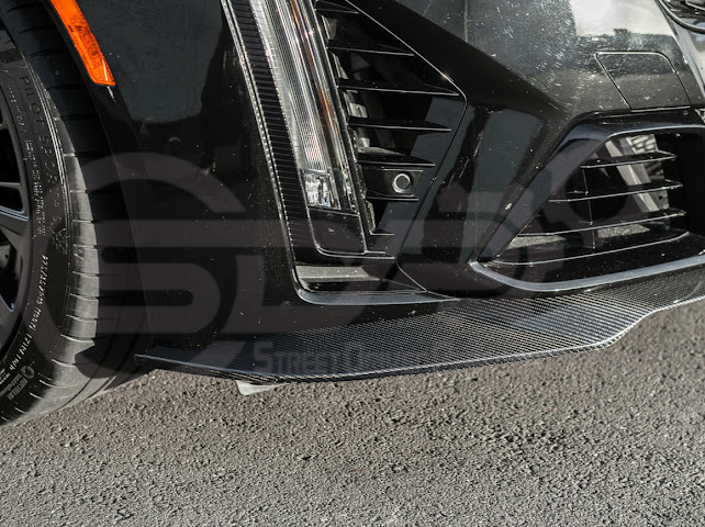 2022-PRESENT CADILLAC CT5-V BLACKWING SEDAN | FACTORY STYLE CARBON FIBER FRONT LIP SPLITTER GROUND EFFECTS